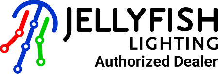 Logo with three interconnected lines in blue, red, and green next to the text "JEL Authorized Dealer.